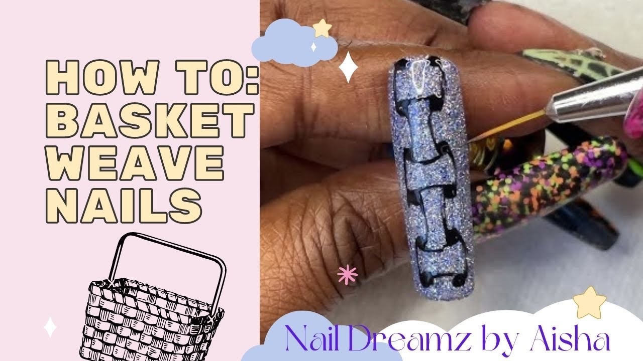 Basket Weave Nail Art | Optical Illusion Nails