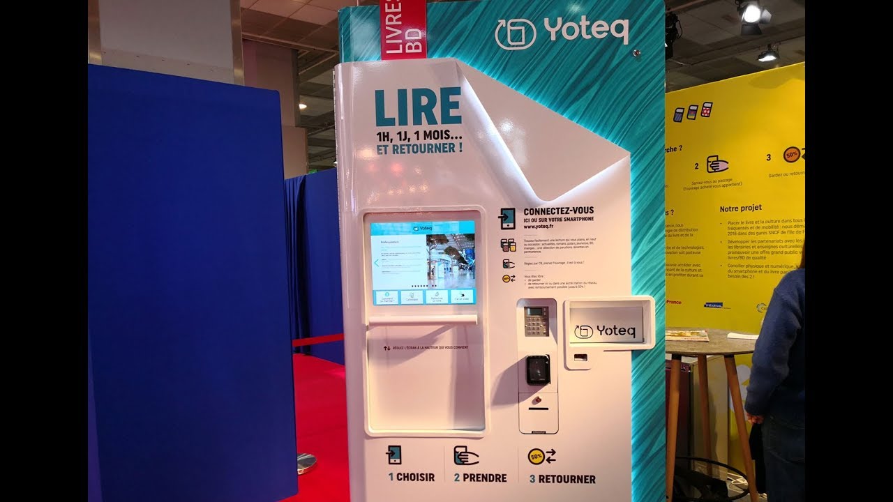 Yoteq la librairie et la bibliothèque connectée du futur - découverte