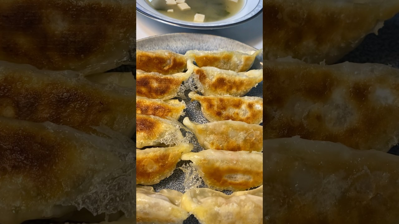 15-Minute Supermarket Breakfast: Pan-Fried Dumplings + Miso Soup