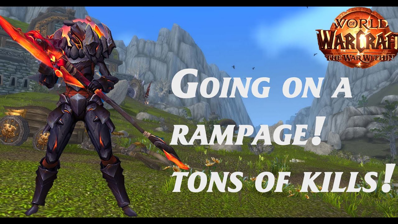GOING ON A RAMPAGE TONS OF KILLS! - Fury warrior pvp the war within 11.0.5
