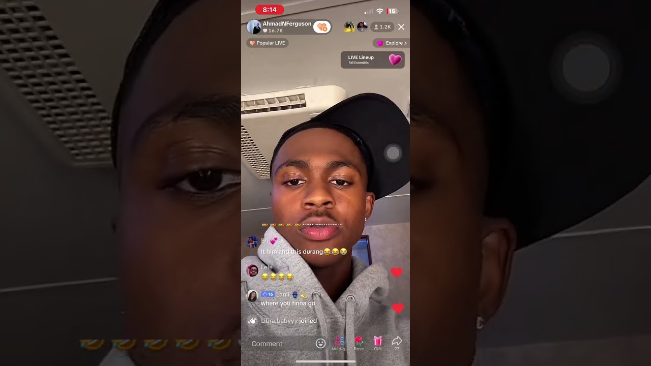 Ahmad Ferguson TikTok live September 27, 2024