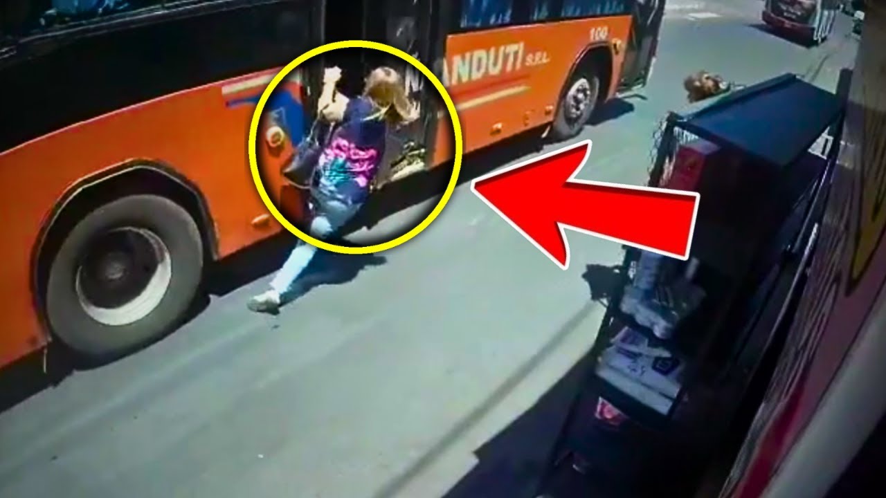 She Tried to Jump on the Moving Bus&hellip; Then THIS Happened!