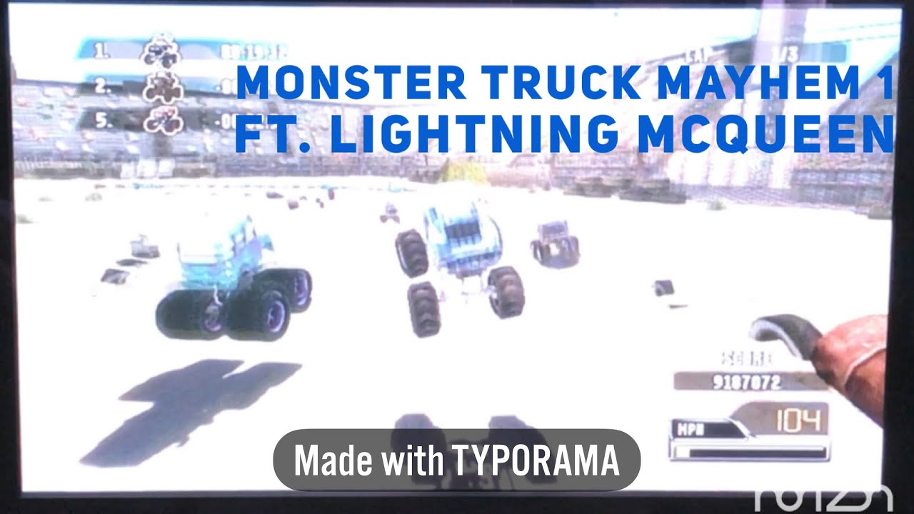Disney Pixar Cars: Race-O-Rama Monster Truck Mayhem 1 ft. Monster McQueen | By Game-L From Zav S TV