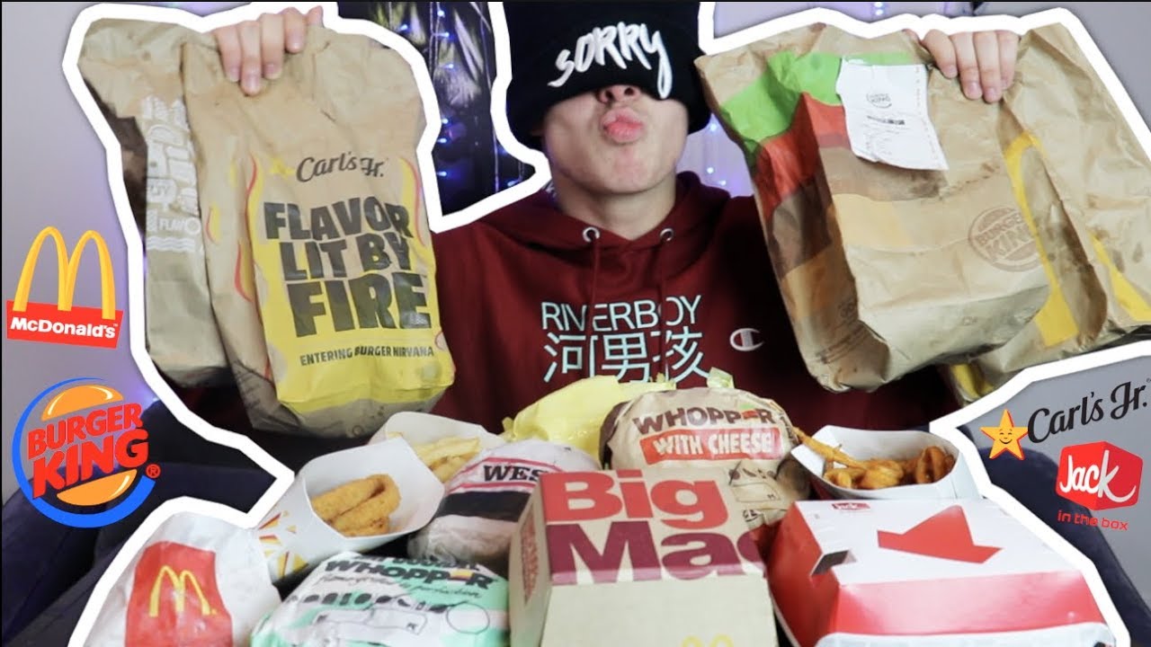 GUESSING THE FAST FOOD ITEM BLINDFOLD CHALLENGE! | Zach Clayton