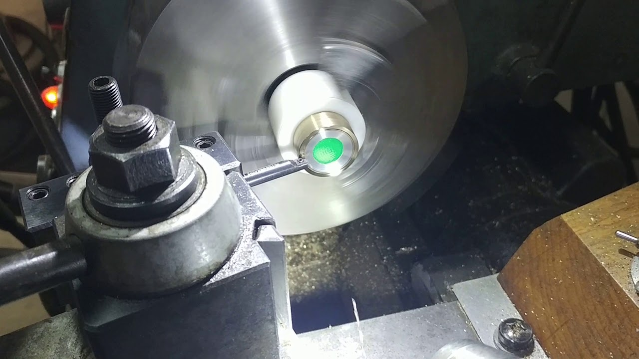 Tailcap finishing on a C954 torch