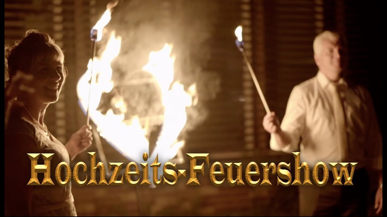 Spektakul&auml;re Hochzeitsfeuershow voller Eleganz