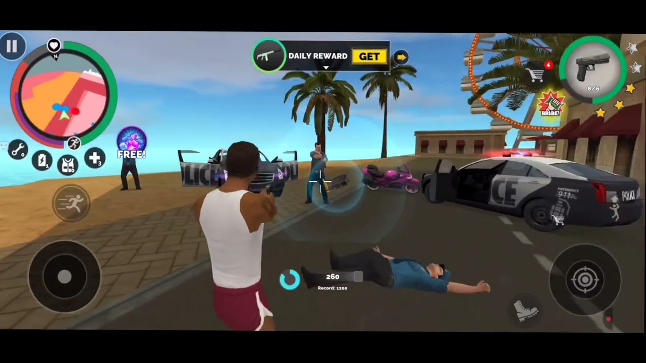 Got attacked | Vegas crime Simulator | Gamecraze 