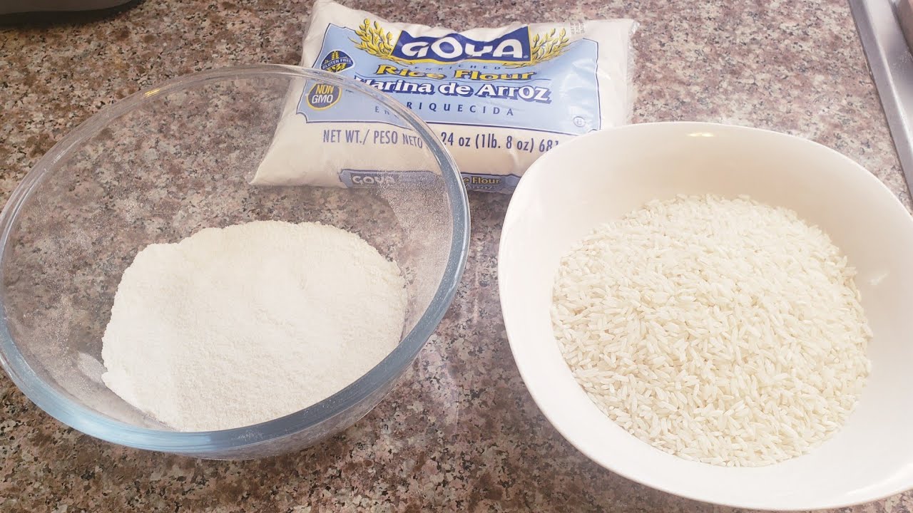 COMO HACER  HARINA DE  ARROZ  CASERA