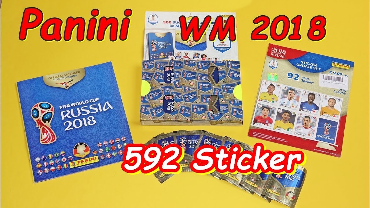 Panini Sticker Album FIFA World Cup 2018 Russia Update stickers unboxing 592 new sticker