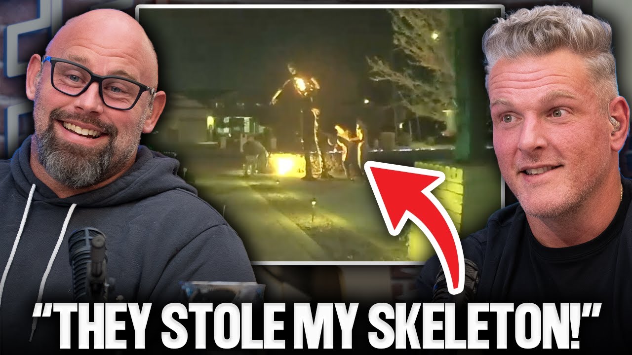 College Kids Stole $10,000 Of Halloween Decorations From AQ Shipley's House?! | Pat McAfee Show