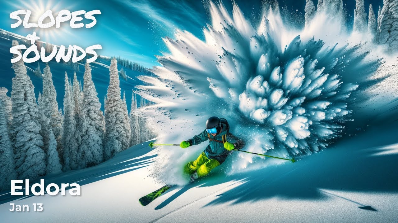 Windy Pow day at Eldora | POV Skiing with Lofi Music | Jan 13 | 30m
