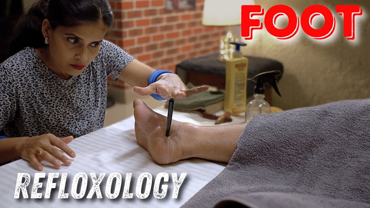 Foot Reflexology, How To Cure Foot Tissues Pain | ASMR
