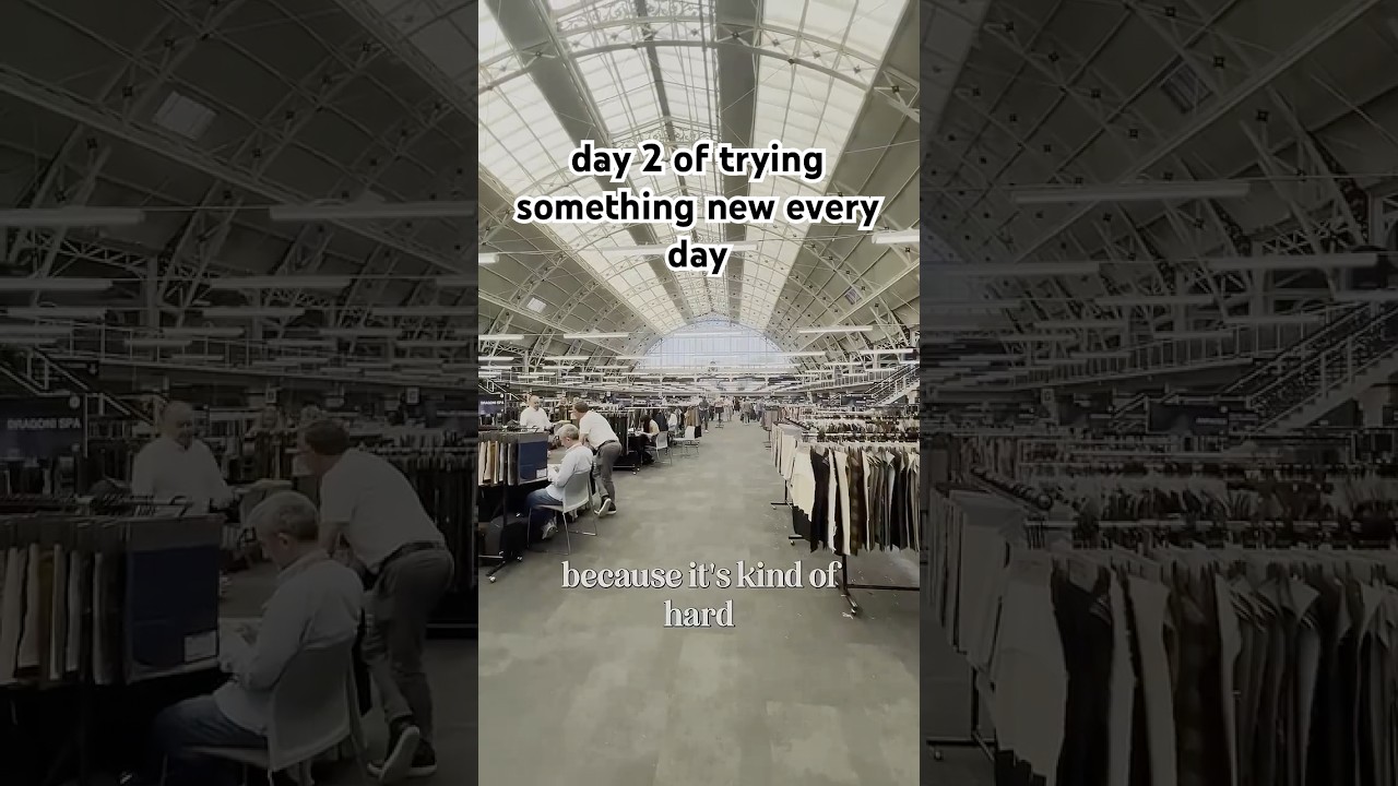 visiting a fabric show #fashion | 2/30 trying something new every day