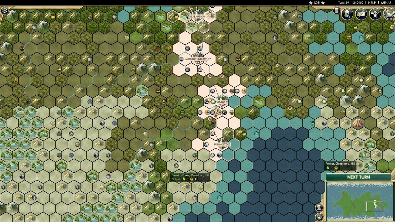 Civilization 5: Zulu civilization's personal experience in the world/part 1 (Aİ ONLY)