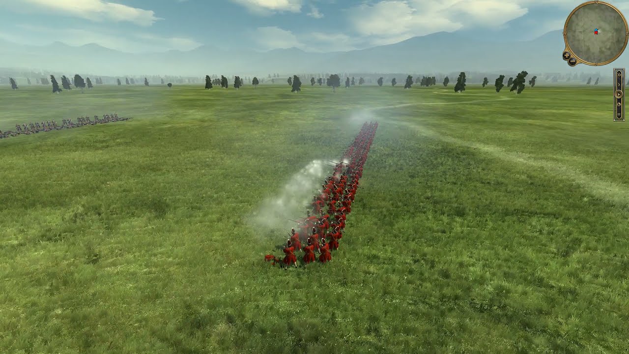 Guards Duel. French Smart Tactic VS British Machine Gun. Empire: Total War.