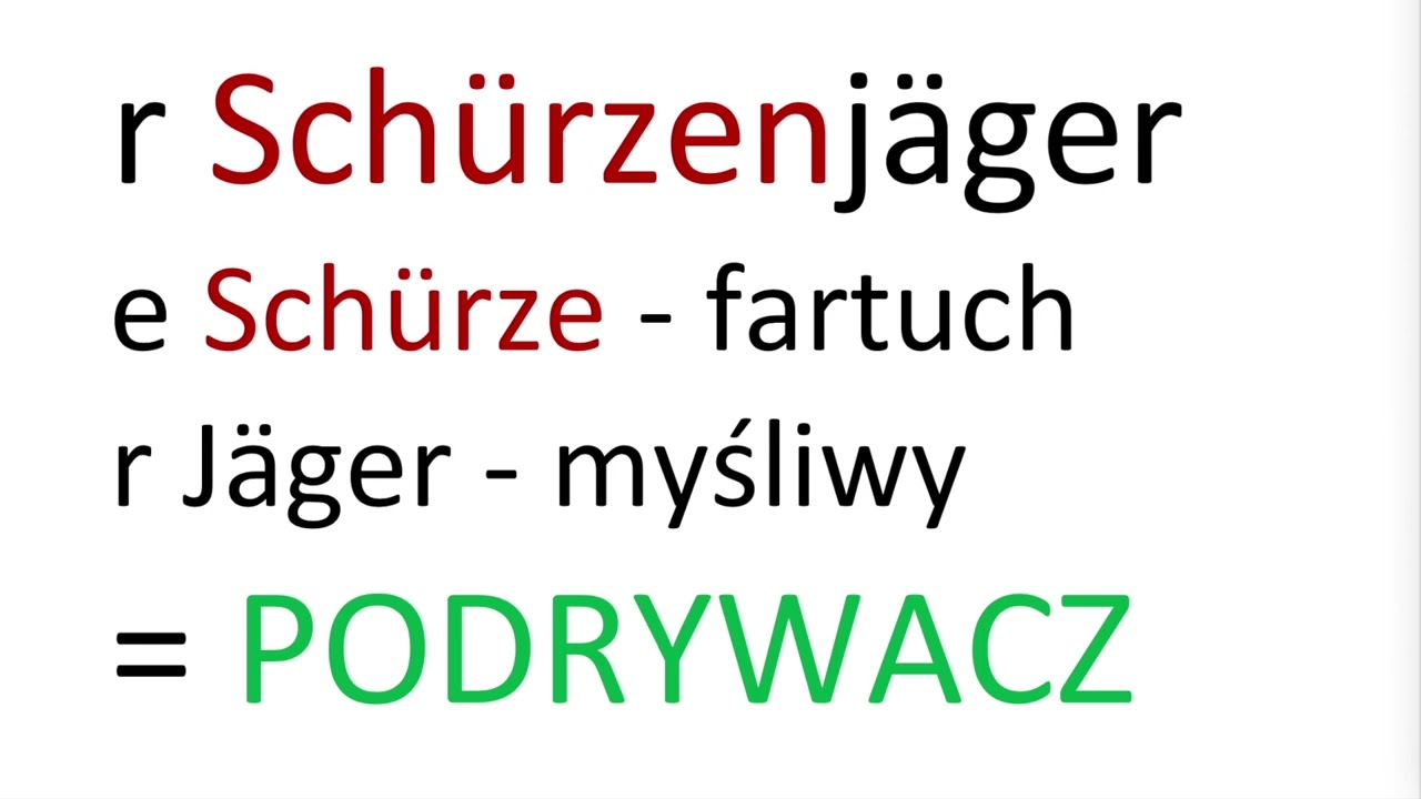 LUSTIGE WOERTER- CIEKAWOSTKI