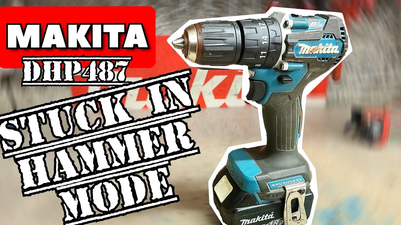 Repairing a Makita Cordless combi Drill that is stuck in Hammer mode.