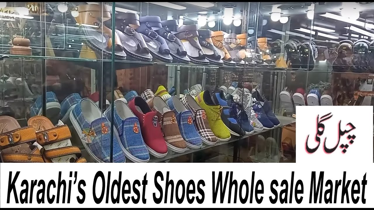 Oldest Wholesale Shoes  Market Karachi | Chappal Gali Light House | Gents Sandal Sleeper Shoes Price