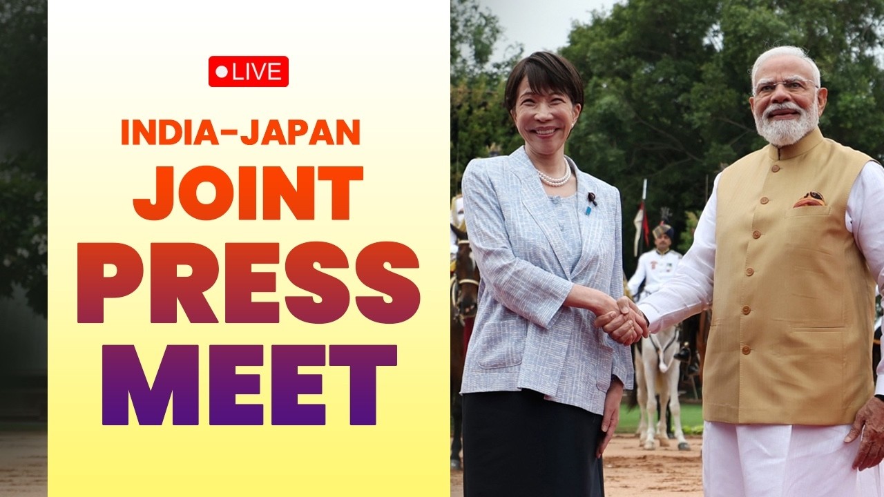 LIVE: PM Modi, PM Sanae Takaichi of Japan attend joint press meet at Hyderabad House, New Delhi