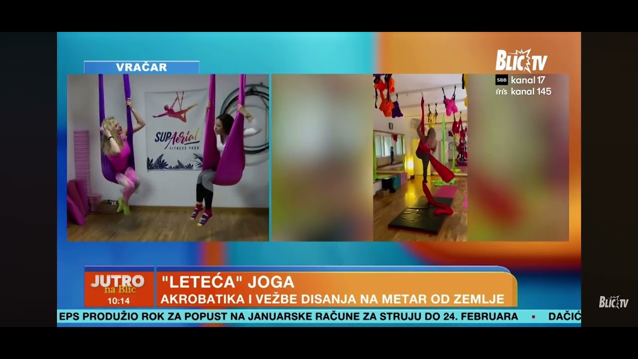 AERIAL (vazdušno) vežbanje sa Jelenom Superijal ✨ Blic TV uzivo uključenje 17.02.2026.