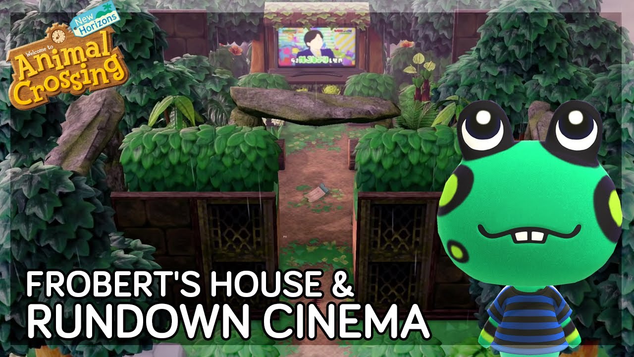 Rundown Cinema 🎥 (speed build) // Swampcore Island // Animal Crossing