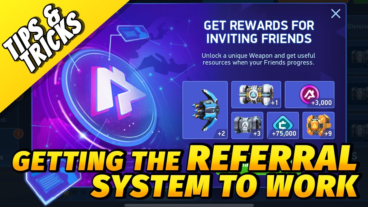 Tips & Tricks - New Referral System and How to Use it | Mech Arena