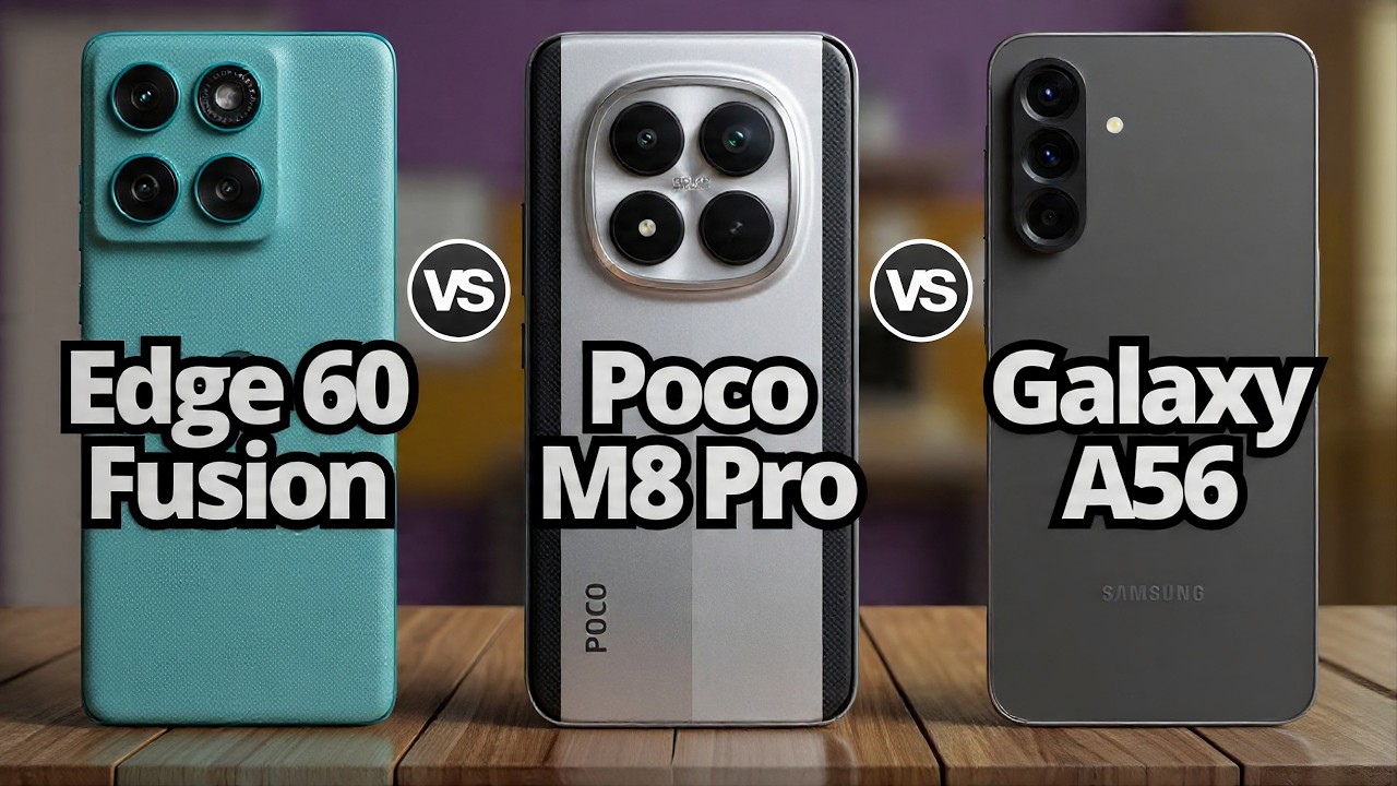 Poco M8 Pro Vs Galaxy A56 Vs Moto Edge 60 Fusión ¿Cuál conviene?