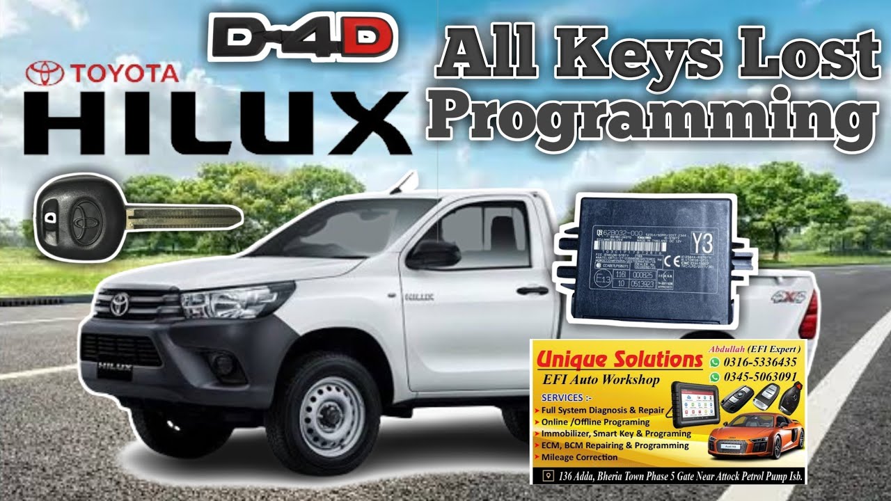 Toyota Hilux 2023 All Keys Lost Programming