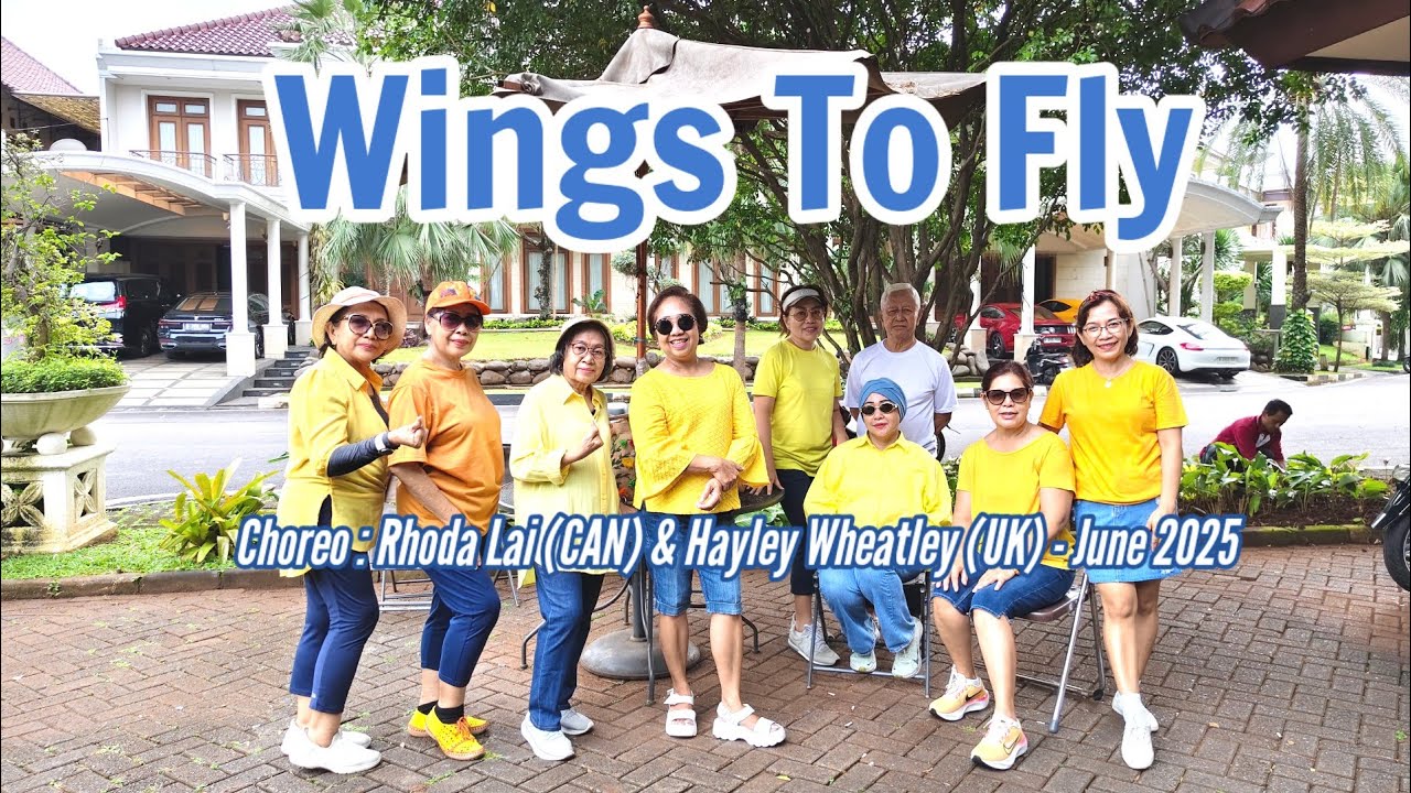 Wings To Fly - Line Dance. Demo by Senior 💙💙