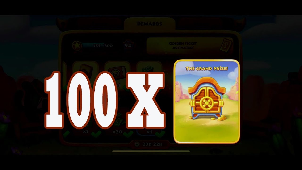 TOWNSHIP : Opening 100 Urban Western Gold pass Vaults !!!