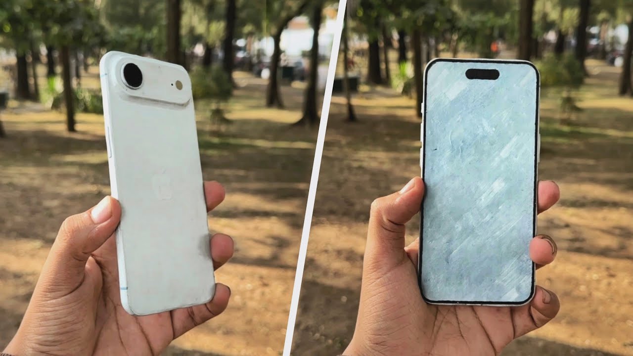 Как сделать iPhone Air 📱 из картона небесно-голубого цвета 🩵