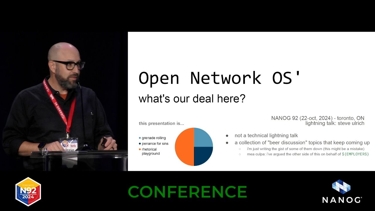 Lightning Talk: Open Network Operating Systems - What's our deal?