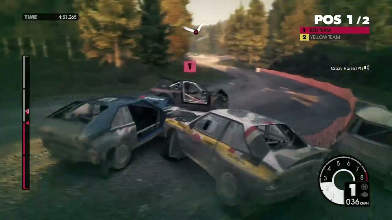 DiRT 3 Cat N Mouse 01.03.2026, 4vs4, Nice fights, difficult race, the gap was narrowing