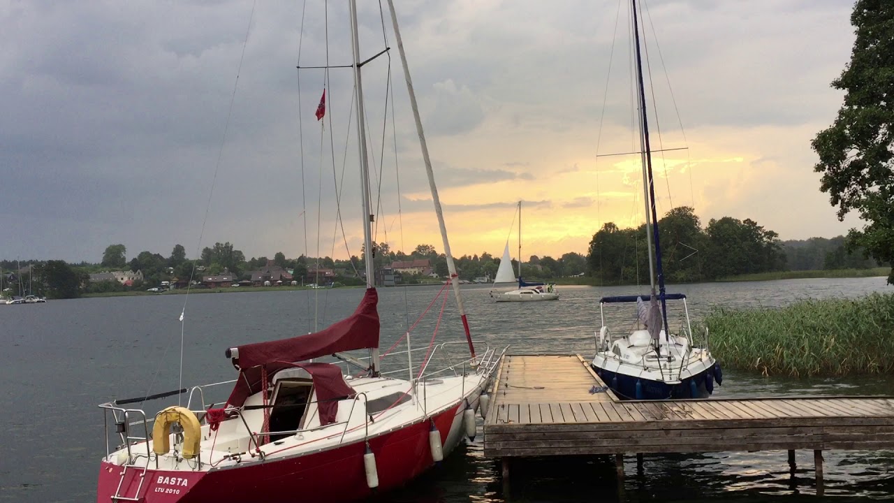 Galves lake in Trakai Lithuania