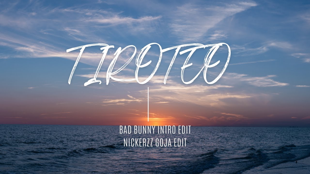 Tiroteo - Rauw Alejandro, Marc Seguí (Bad Bunny vocal intro edit)