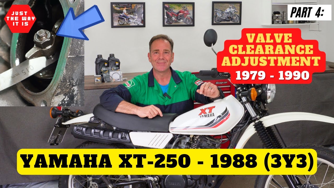Yamaha XT250 (Model 3Y3) 1979 - 1990 Valve Clearance Check & Adjustment : How to Guide - Part 4