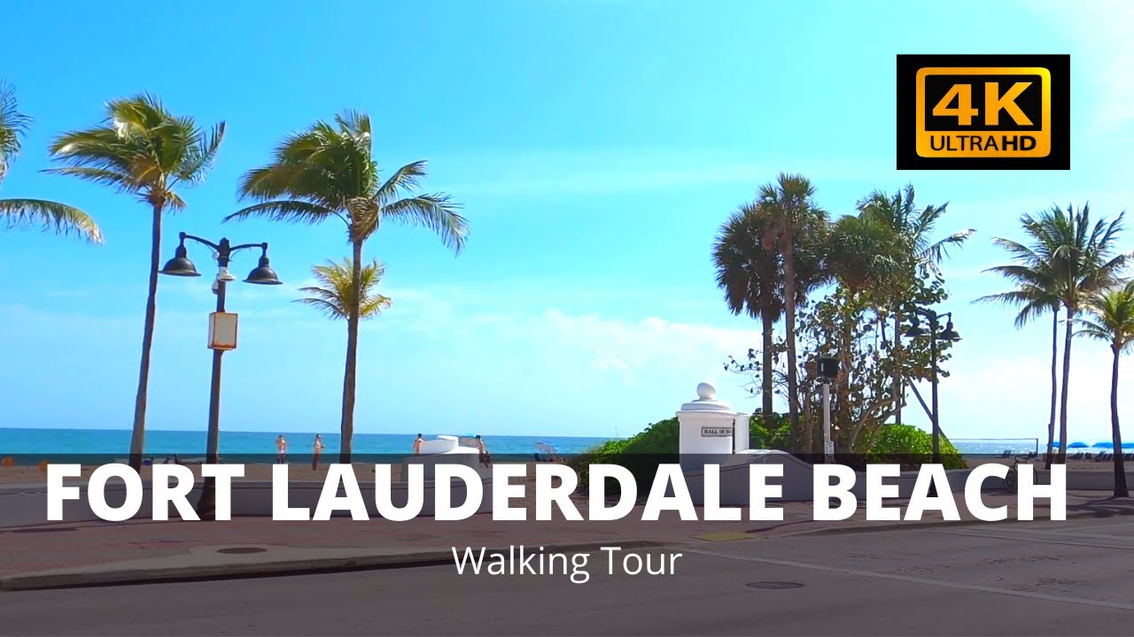 [ 4k ] Fort Lauderdale Beach Walking Tour!!