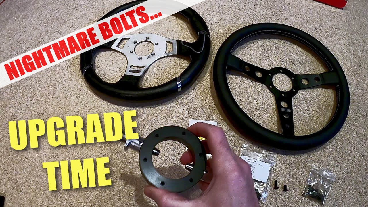 CHANGING a MOMO STEERING WHEEL on a DEFENDER 110- Boss Removal / Upgrade & Removing Damaged Screws