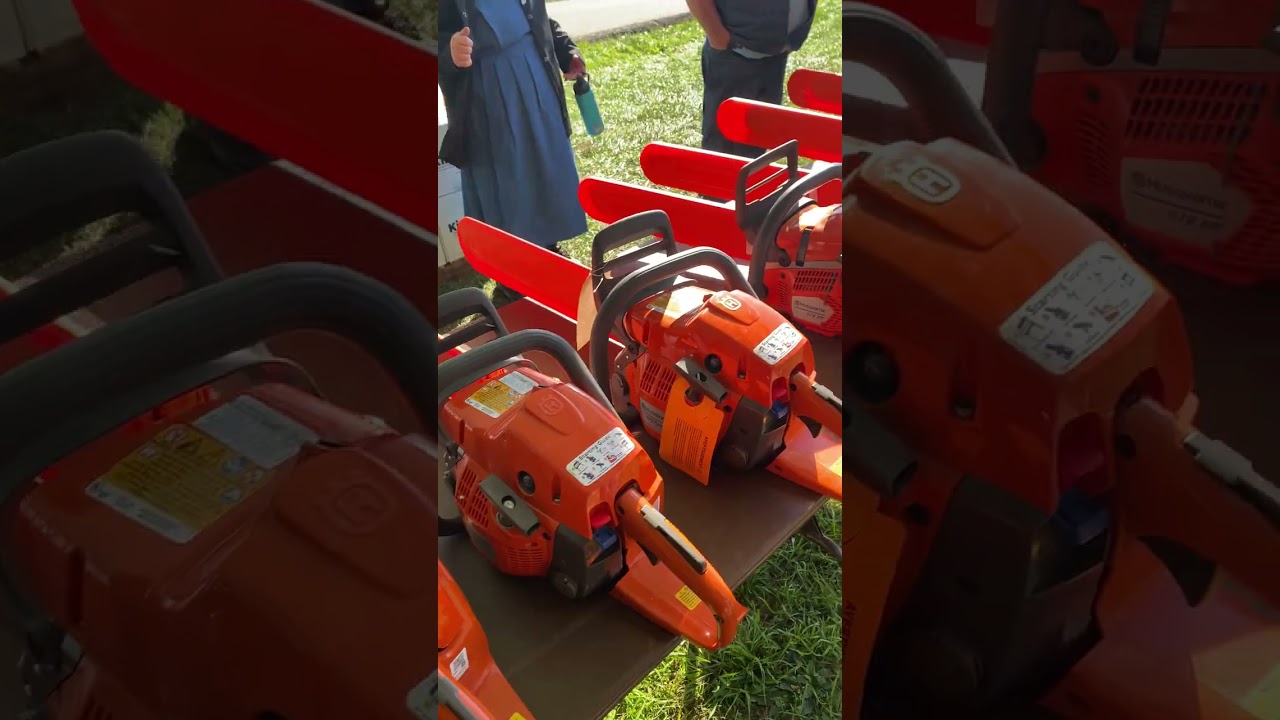 Линейка бензопил Husqvarna на выставке Paul Bunyan Show 2024