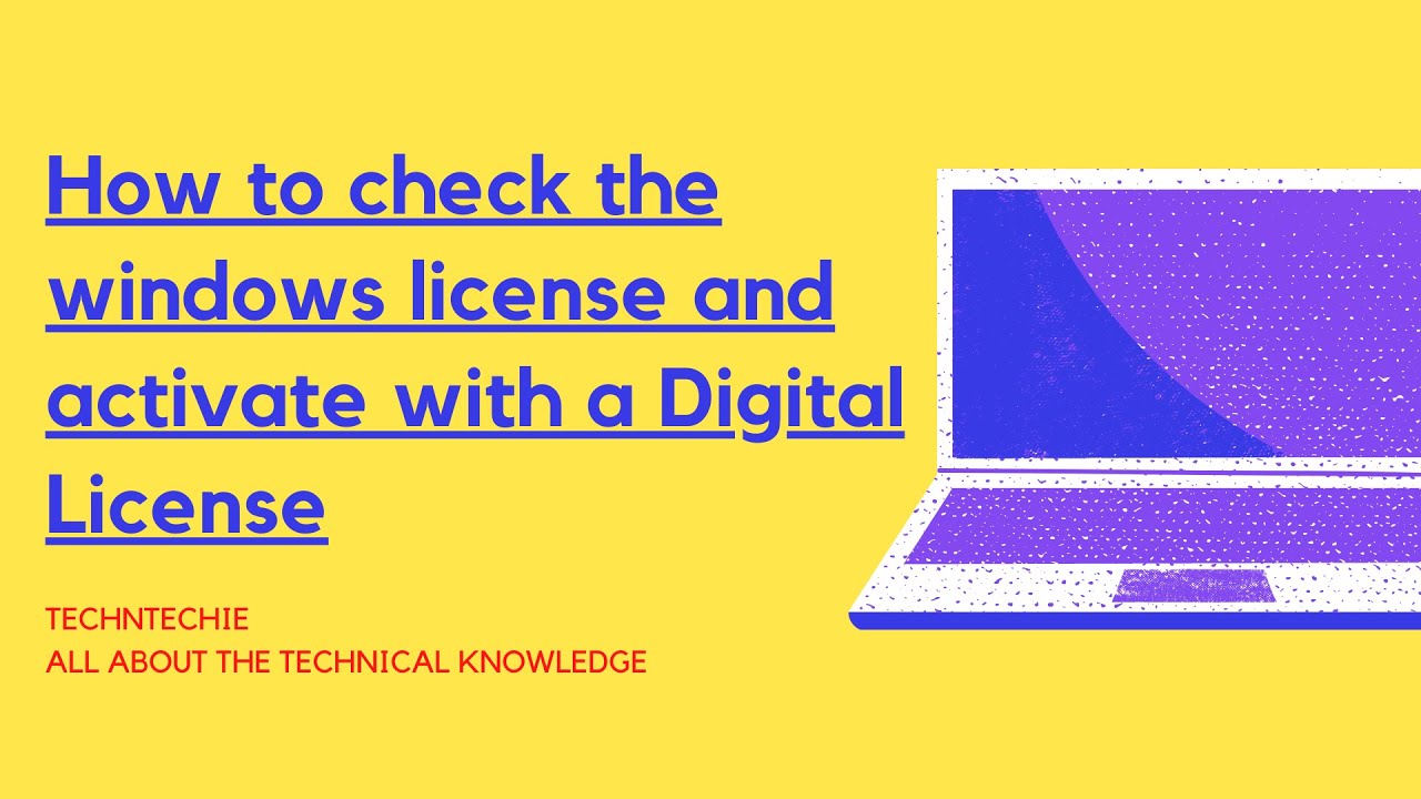 How to check the Windows License & Activate with a Digital License | Step-by-Step Guide
