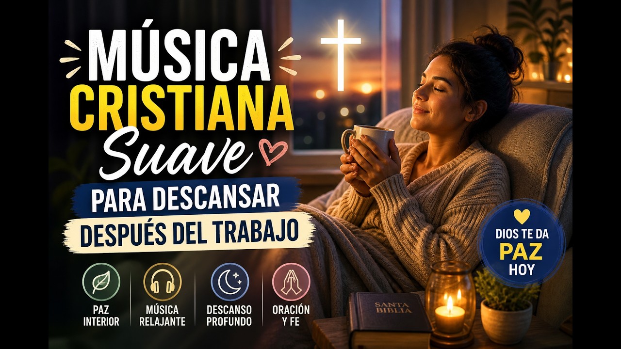 Música Cristiana Suave para Orar y Encontrar Paz  Descansa en Dios #músicacristiana