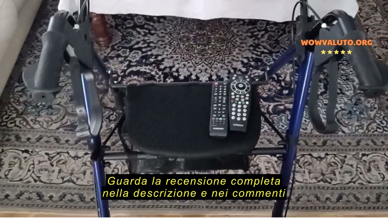 Recensione del Mobiclinic®, Deambulatore per anziani, Pieghevole, Leggero, Augusto, Alluminio, Con c