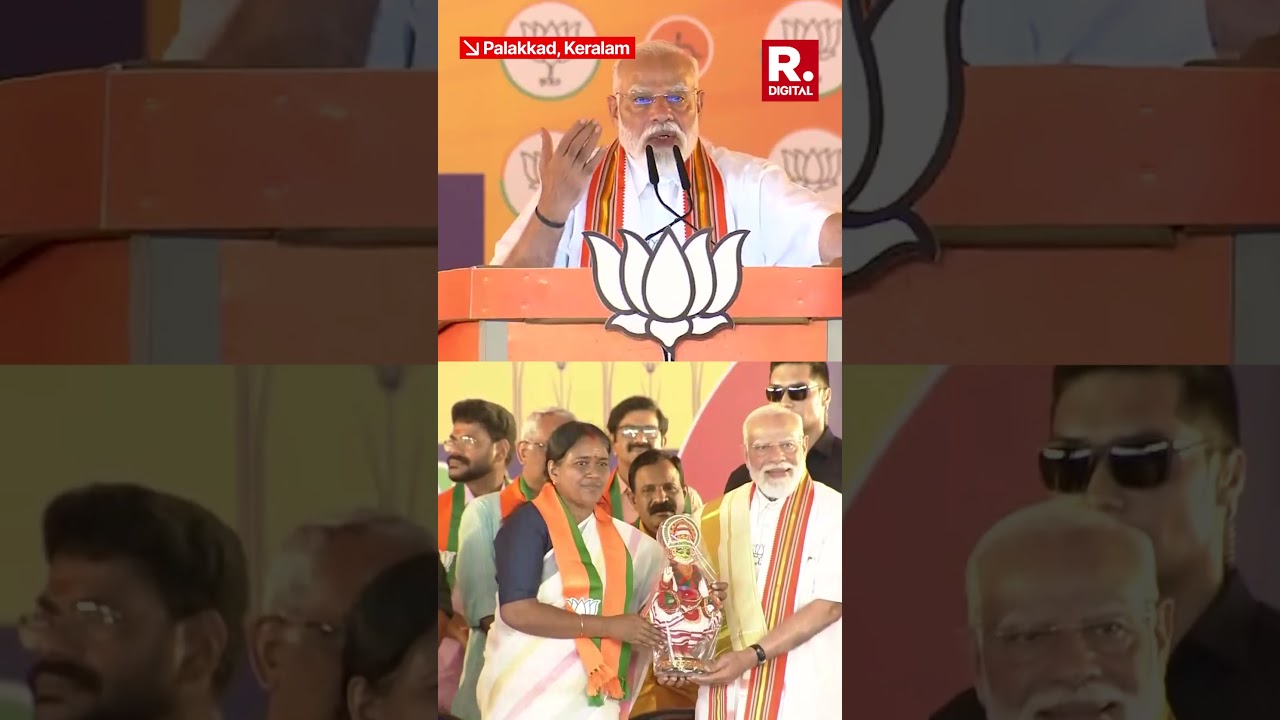 PM Modi Addresses First Election Rally in Keralam