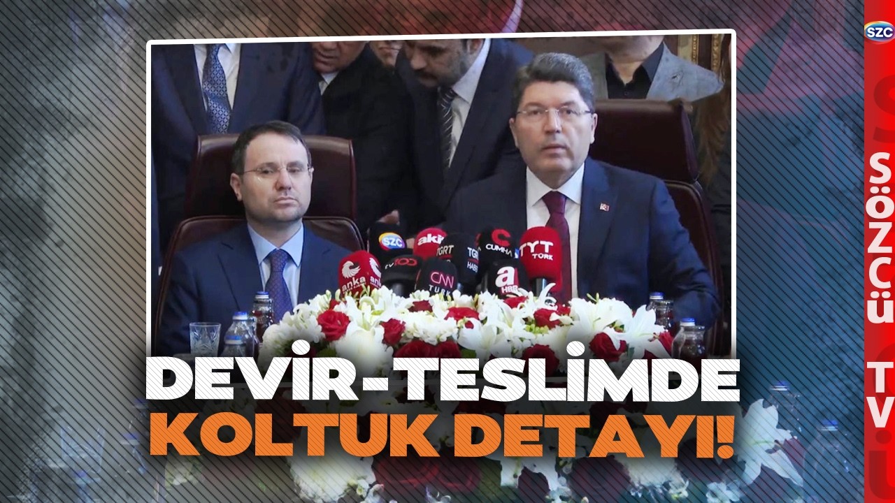 Devir Teslim T&ouml;reninde Koltuk Detayı! Akın G&uuml;rlek ve Yılmaz Tun&ccedil;'un O Anları G&uuml;ndem Oldu