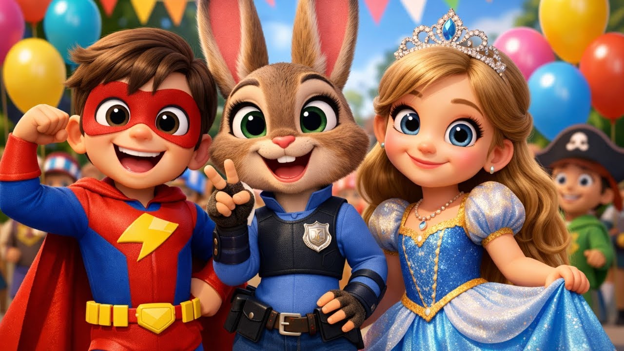 🎭 Au Carnaval on se Déguisе ! 🎉 Comptine Amusante pour Enfants | Chanson du Carnaval #comptines