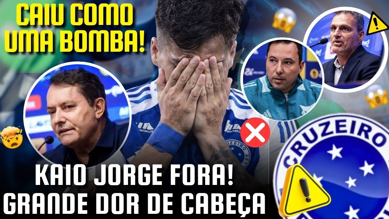 🚨 URGENTE: KAIO JORGE ESTÁ FORA DO CRUZEIRO E TITE BUSCA SUBSTITUTO IMEDIATO! CAIU COMO UMA BOMBA