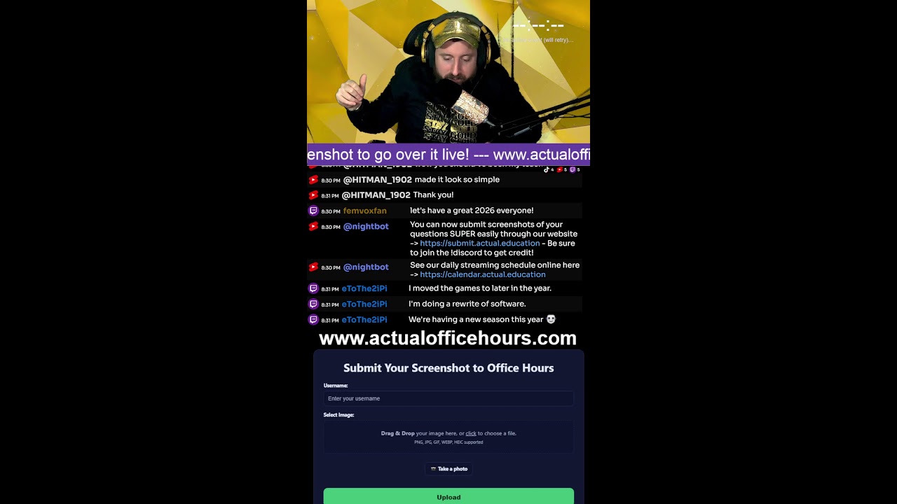 FREE Math/Science Tutoring with Actual Education: Office Hours !submit !cal !discord