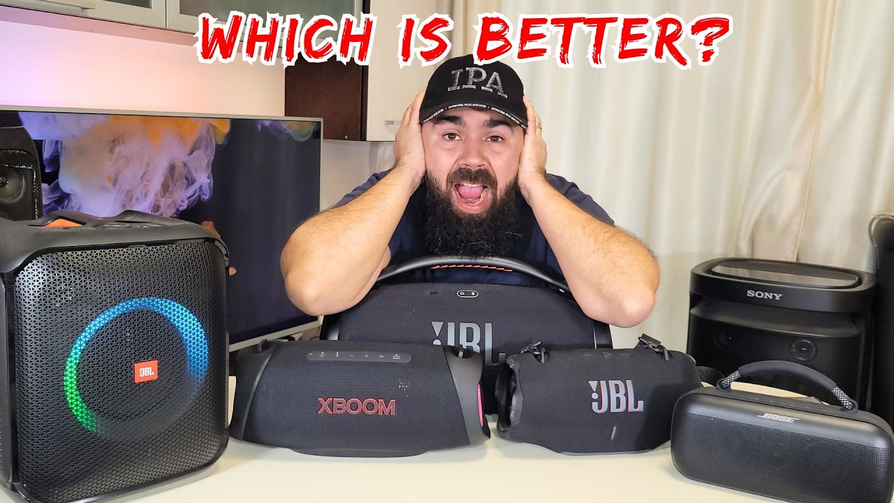 JBL Xtreme 4 VS LG Xboom XG8T VS BOSE Soundlink MAX VS JBL Partybox Encore VS JBL Boombox 3