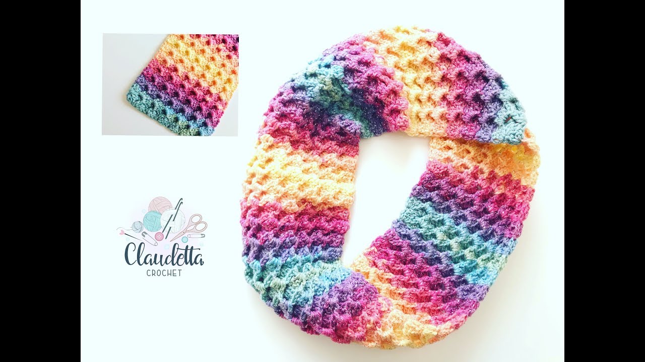 EINFACHES 3D Muschelmuster häkeln / Loop häkeln ganz einfach