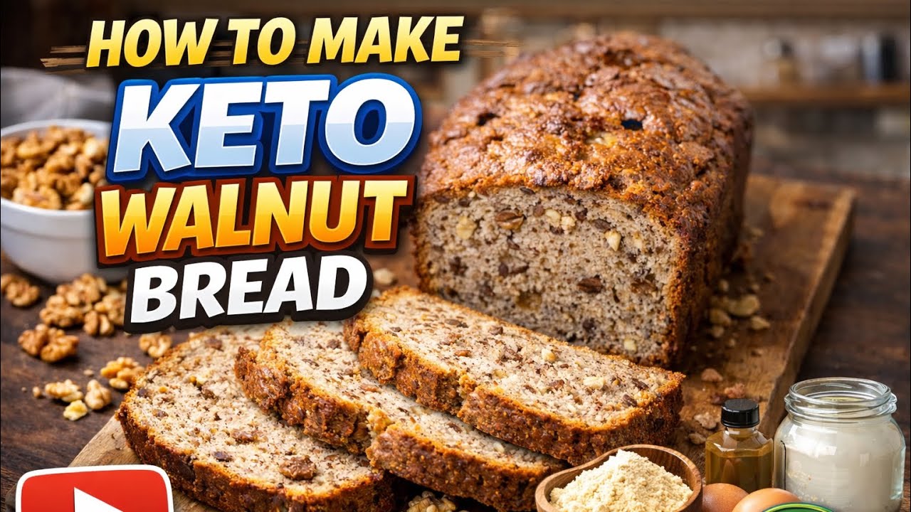 How to make Keto Walnut Bread - A perfect low carb sugar free alternative!